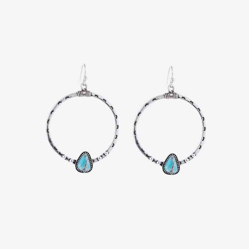 Artificial Turquoise Drop Earrings - Dashno's Daily Blessings Boutique