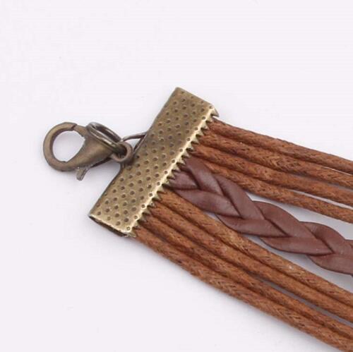 Alloy PU Leather Rope Bracelet - Dashno's Daily Blessings Boutique