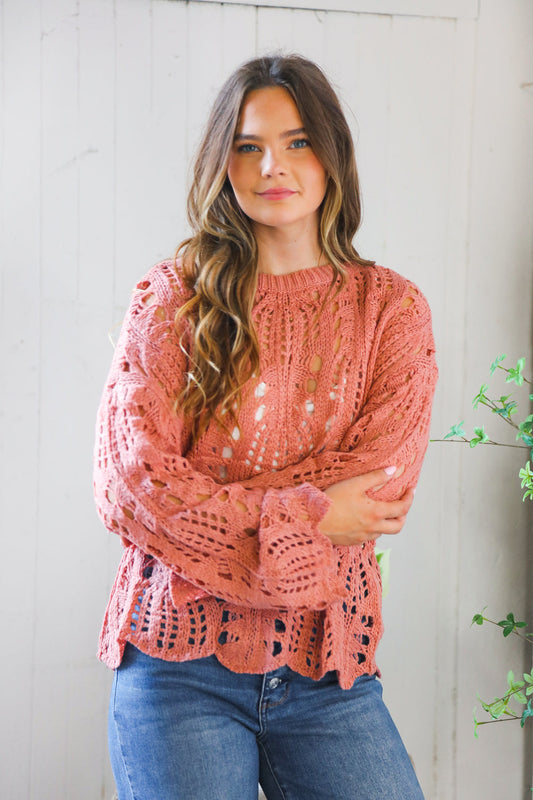 Sunset Stitches Crochet Pullover