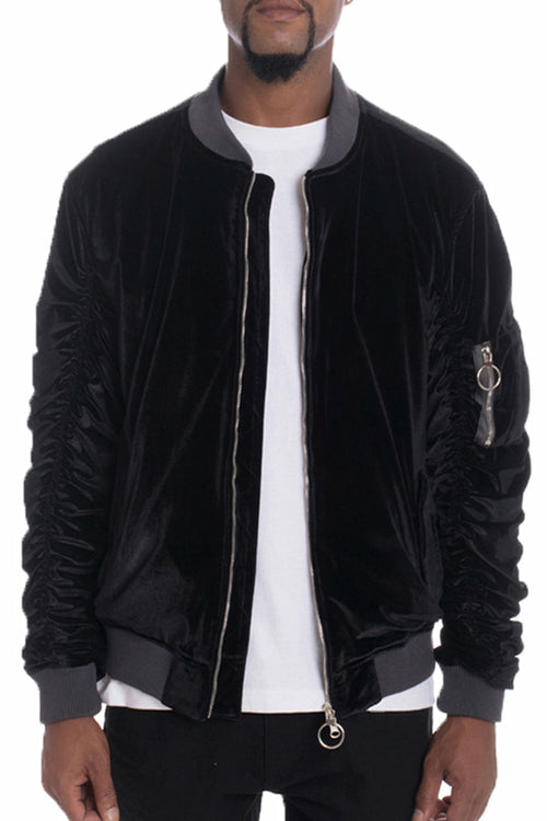 VELOUR BOMBER - Dashno's Daily Blessings Boutique