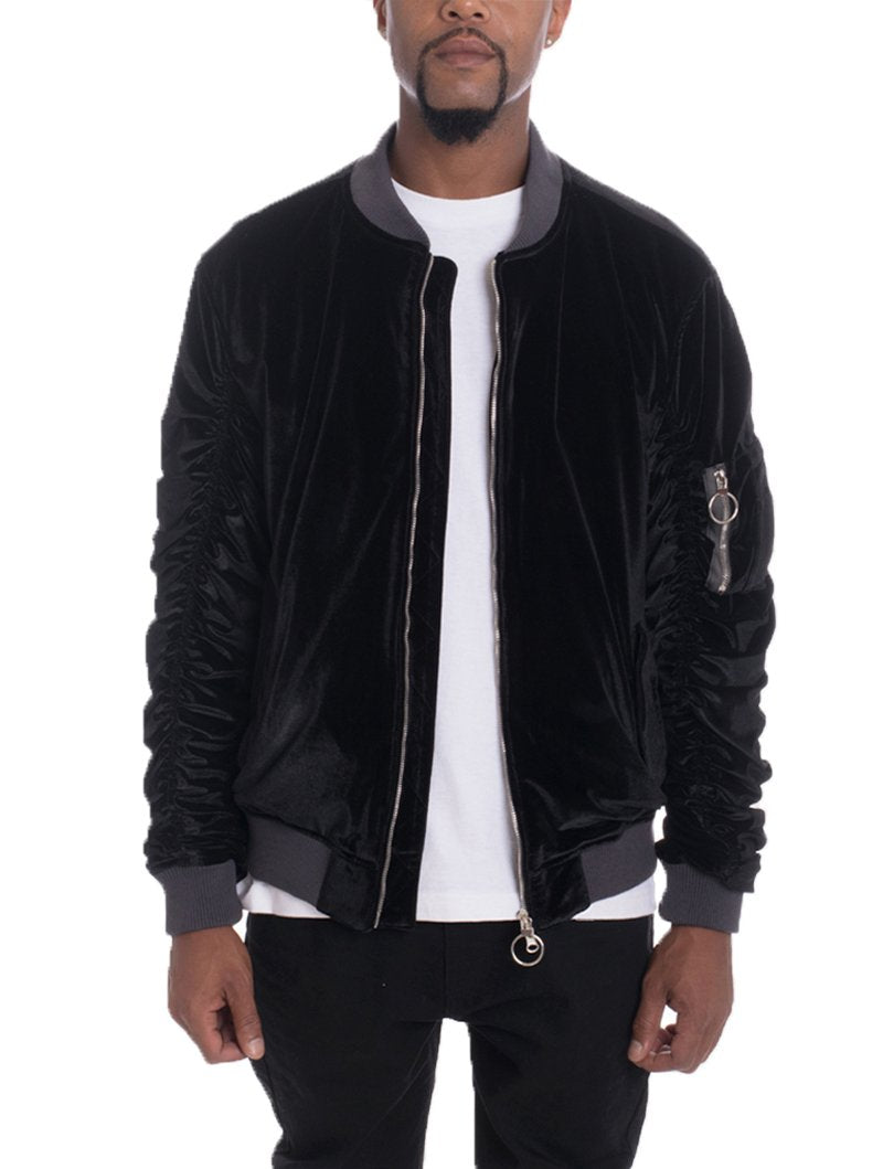 VELOUR BOMBER - Dashno's Daily Blessings Boutique