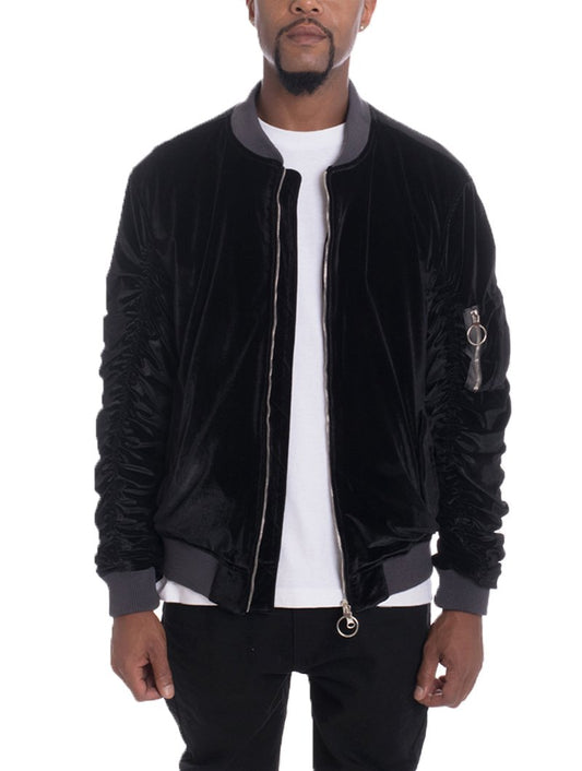 VELOUR BOMBER - Dashno's Daily Blessings Boutique