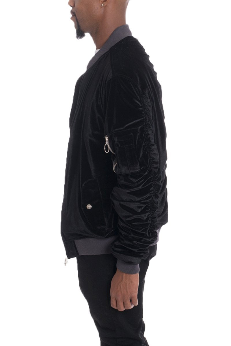 VELOUR BOMBER - Dashno's Daily Blessings Boutique