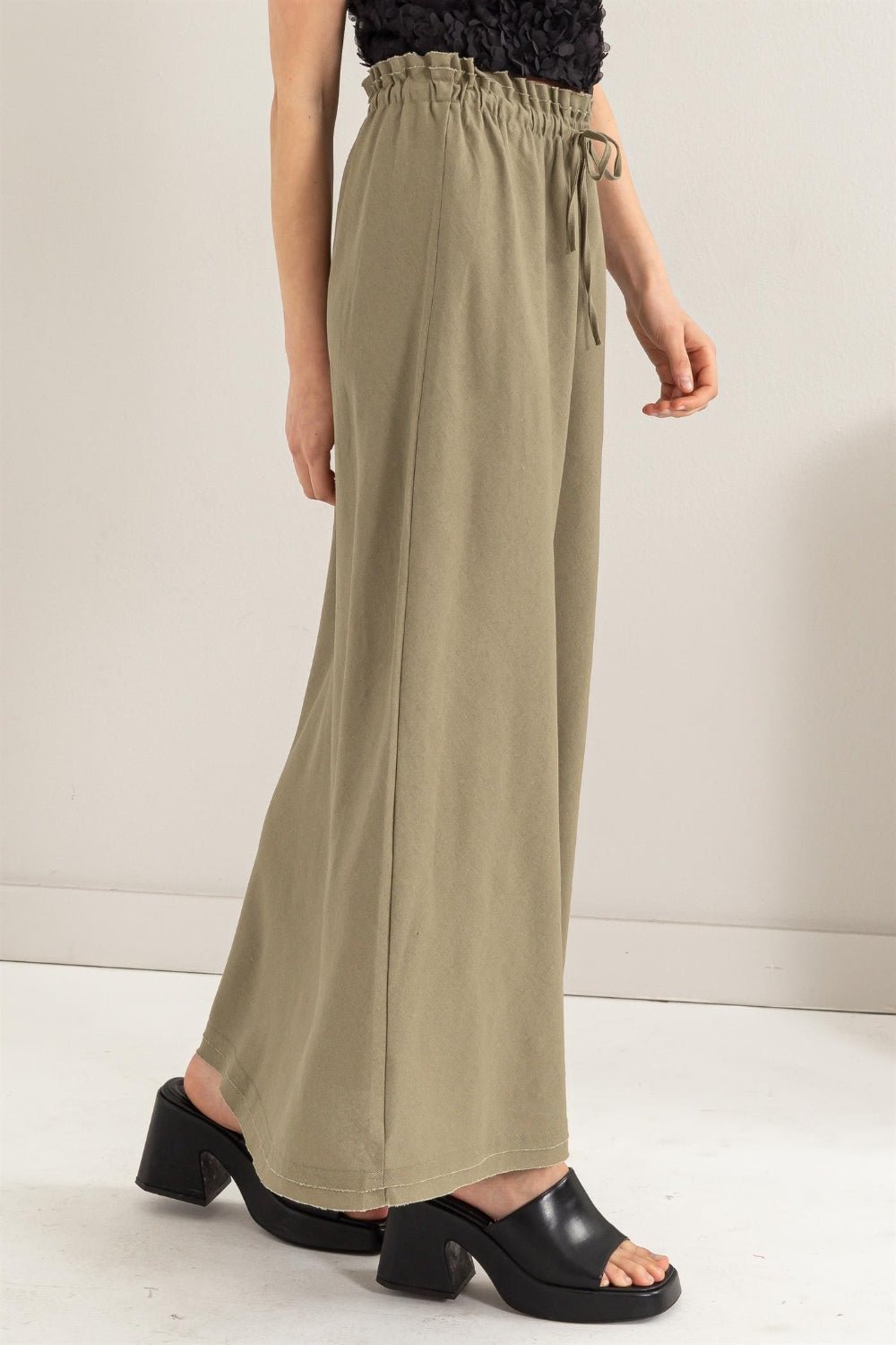 HYFVE Drawstring Washed Linen Maxi Skirt - Dashno's Daily Blessings BoutiqueSkirt