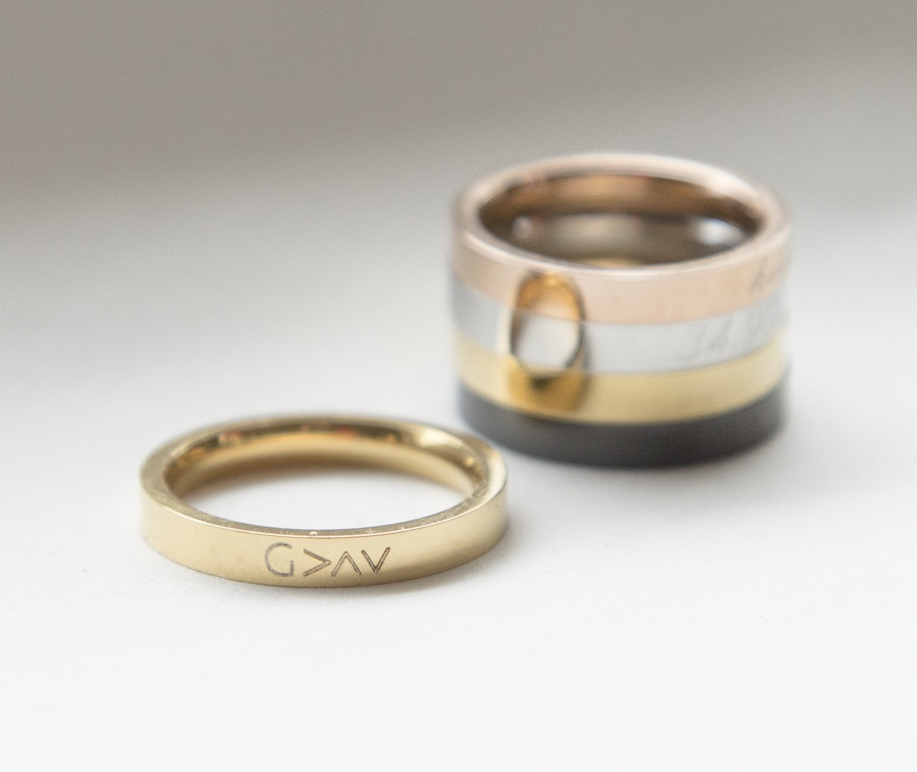 Highs And Lows Ring, Religious Gift Christian Ring, Romans 8:39 God Is - Dashno's Daily Blessings Boutique