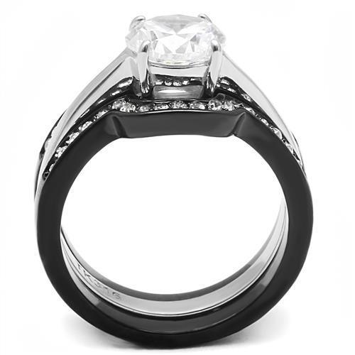 Women Stainless Steel Cubic Zirconia Rings TK3214 - Dashno's Daily Blessings Boutique