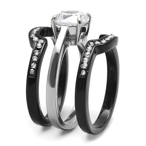 Women Stainless Steel Cubic Zirconia Rings TK3214 - Dashno's Daily Blessings Boutique