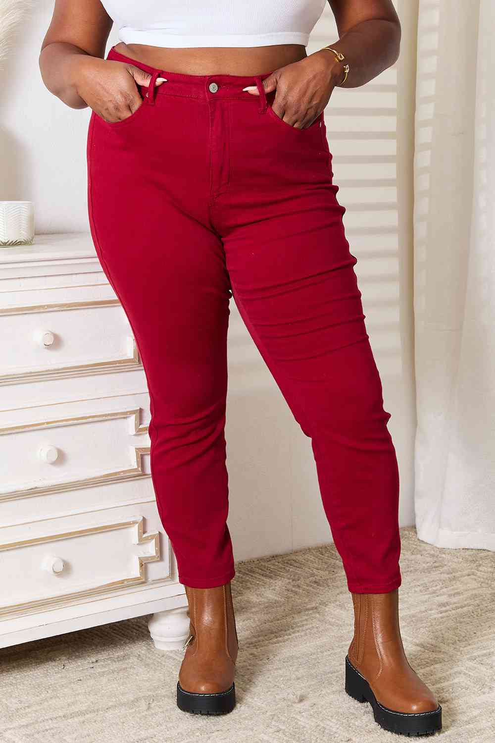 Judy Blue Full Size High Waist Tummy Control Skinny Jeans - Dashno's Daily Blessings BoutiquePants