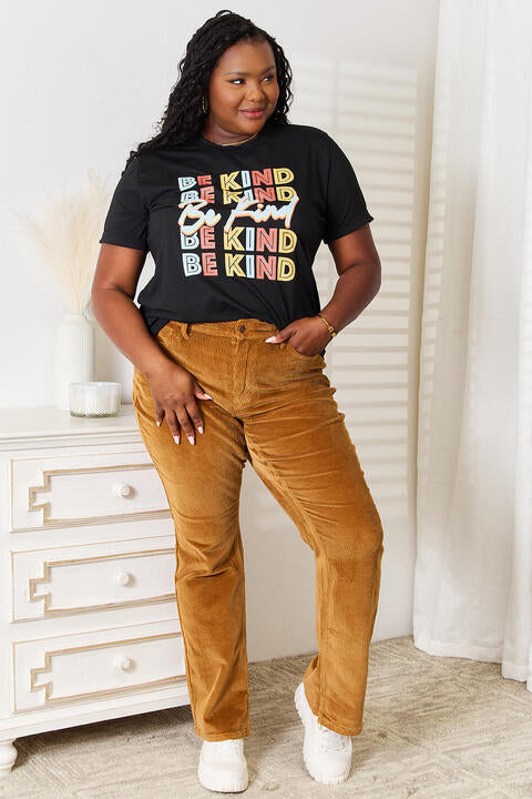 Simply Love BE KIND Graphic Round Neck T-Shirt - Dashno's Daily Blessings Boutique